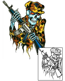 Gun Tattoo Horror tattoo | SXF-00138