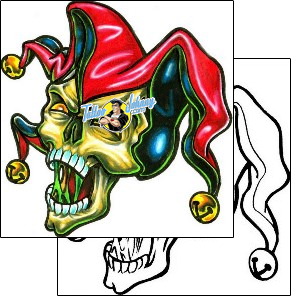 Joker - Jester Tattoo fantasy-clown-tattoos-steve-comeaux-sxf-00140