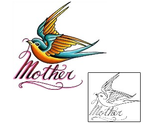 Bird Tattoo For Women tattoo | SXF-00176