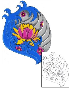 Asian Tattoo Plant Life tattoo | SZF-00028