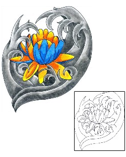 Asian Tattoo Plant Life tattoo | SZF-00029