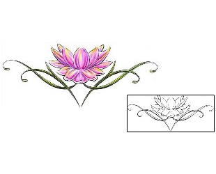 Lotus Tattoo Plant Life tattoo | T9F-00072
