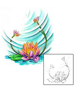 Lily Tattoo Plant Life tattoo | T9F-00081