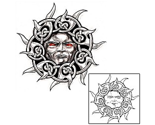 Sun Tattoo Tattoo Styles tattoo | T9F-00103