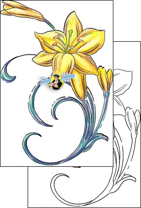 Lily Tattoo plant-life-lily-tattoos-thomas-jacobson-t9f-00424