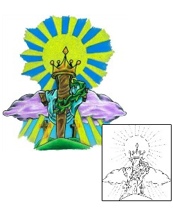 Crown Tattoo Religious & Spiritual tattoo | TAF-00040
