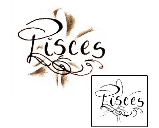 Pisces Tattoo Zodiac tattoo | TDF-00037