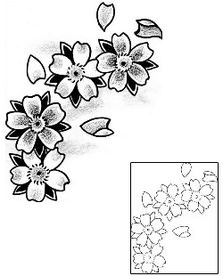 Cherry Blossom Tattoo Plant Life tattoo | TEF-00011