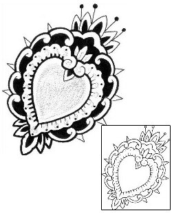 Heart Tattoo TEF-00019