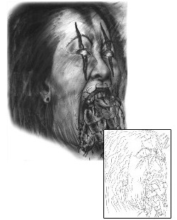 Evil Tattoo Horror tattoo | TFF-00015
