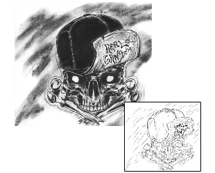 Skull Tattoo Horror tattoo | TFF-00027