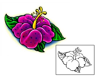 Hibiscus Tattoo Plant Life tattoo | TGF-00010