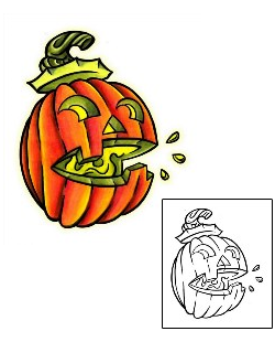 Pumpkin Tattoo Horror tattoo | TGF-00016
