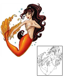 Mermaid Tattoo Mythology tattoo | THF-00006