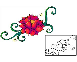 Lotus Tattoo Plant Life tattoo | THF-00025