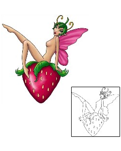Strawberry Tattoo Marta Fairy Tattoo