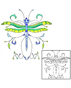 Dragonfly Tattoo Insects tattoo | TJF-00012