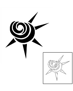 Sun Tattoo Astronomy tattoo | TKF-00007