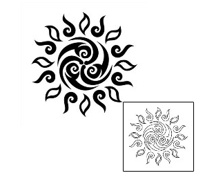 Sun Tattoo Astronomy tattoo | TKF-00008