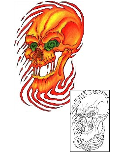 Skull Tattoo Horror tattoo | TLF-00170