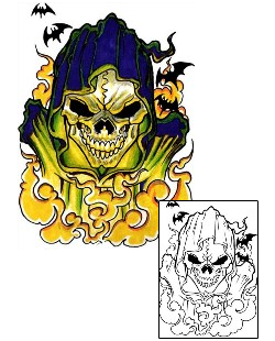 Skull Tattoo Horror tattoo | TLF-00182