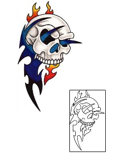 Skull Tattoo Horror tattoo | TOF-00084