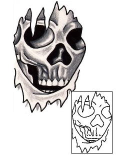 Skull Tattoo Horror tattoo | TOF-00092