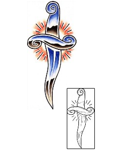 Dagger Tattoo Religious & Spiritual tattoo | TOF-00101