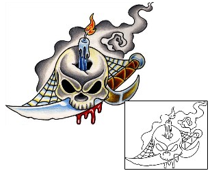 Skull Tattoo Miscellaneous tattoo | TOF-00118