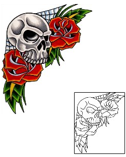 Skull Tattoo Plant Life tattoo | TOF-00122