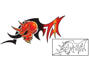 Devil - Demon Tattoo Horror tattoo | TOF-00123