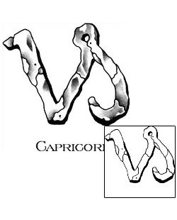 Capricorn Tattoo Zodiac tattoo | TPF-00036