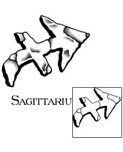 Sagittarius Tattoo Zodiac tattoo | TPF-00044