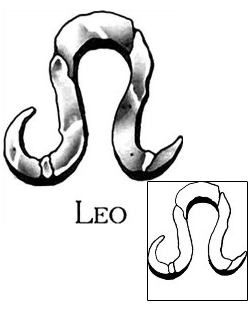 Leo Tattoo Zodiac tattoo | TPF-00047