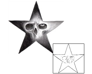 Star Tattoo Horror tattoo | TQF-00003