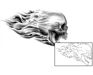 Skull Tattoo Miscellaneous tattoo | TQF-00006