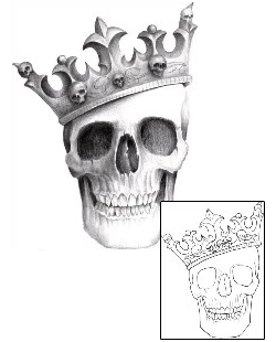 King Tattoo Horror tattoo | TQF-00018