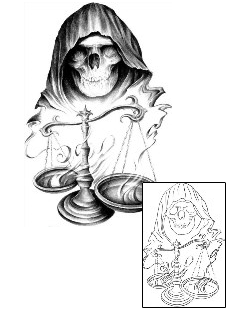 Skull Tattoo Horror tattoo | TQF-00024