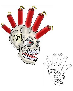 Skull Tattoo Horror tattoo | TYF-00021