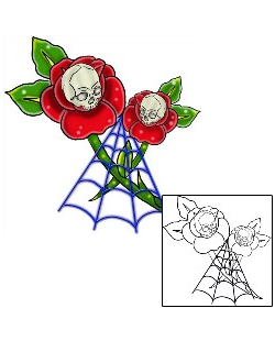 Spider Web Tattoo Plant Life tattoo | TYF-00022