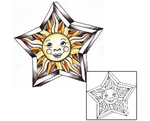 Sun Tattoo Astronomy tattoo | VEF-00002