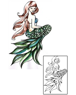 Mermaid Tattoo Mythology tattoo | VEF-00016