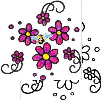 Flower Tattoo plant-life-flowers-tattoos-vivi-vvf-00144