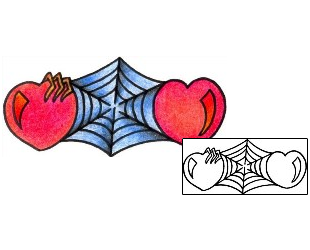 Spider Web Tattoo For Women tattoo | VVF-00301
