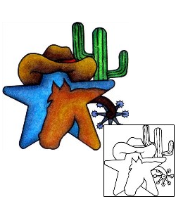 Picture of Cowboy Star Tattoo