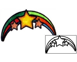 Rainbow Tattoo Astronomy tattoo | VVF-00419