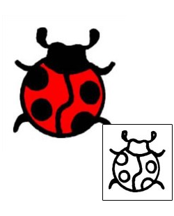 Ladybug Tattoo Insects tattoo | VVF-00603