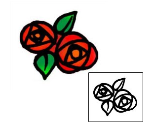 Rose Tattoo Plant Life tattoo | VVF-00629