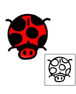 Ladybug Tattoo Insects tattoo | VVF-00754