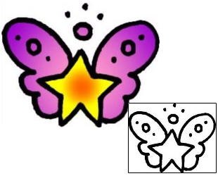 Butterfly Tattoo Astronomy tattoo | VVF-01040